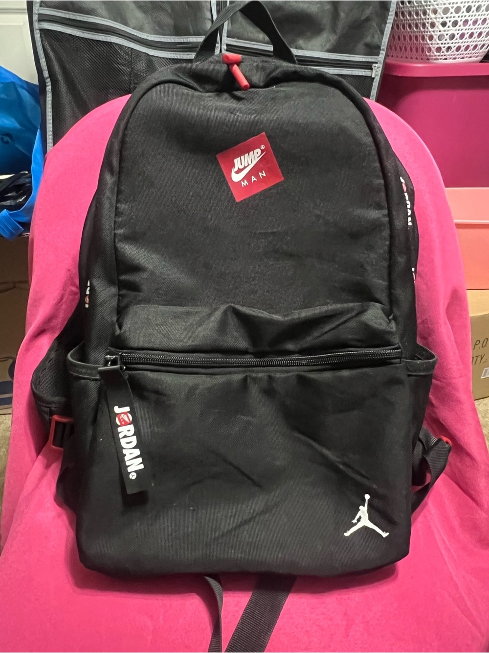 Nike Jordan Jump Man black w/red Men's Backpack